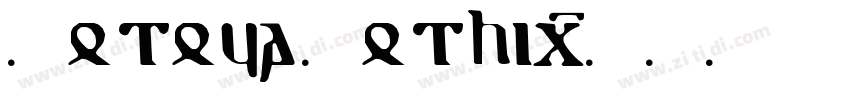 Motoya Gothic字体转换
